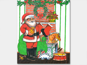 オリジナル絵本「クリスマスの願い事」の裏表紙