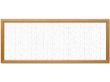 ホワイトパズル デカピース／ワイドサイズの木製フレーム入り全形