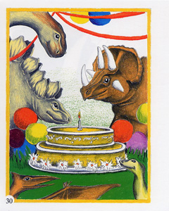 P30 オリジナル絵本「恐竜の国での冒険」挿絵30