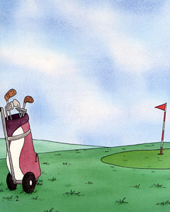 P2 オリジナル絵本「ゴルフの本」挿絵2
