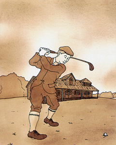P5 オリジナル絵本「ゴルフの本」挿絵5