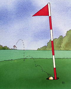 P33 オリジナル絵本「ゴルフの本」挿絵33