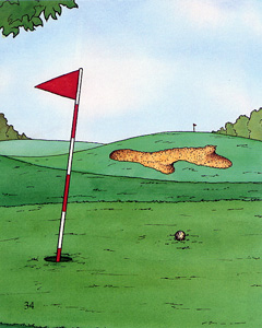 P34 オリジナル絵本「ゴルフの本」挿絵34