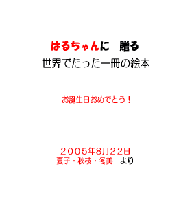 P0 主人公名・メッセージ・日付・贈り主名