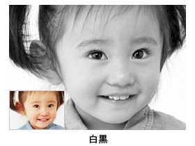 白黒処理のサンプル